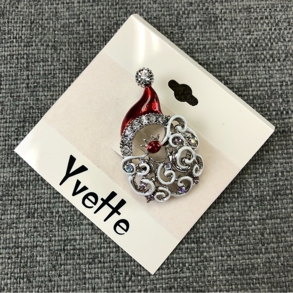 SANTA Christmas brooch NEW - Picture 5 of 5